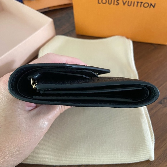 Louis Vuitton Victorine Black Embossed Monogram Wallet - Picture 7 of 16
